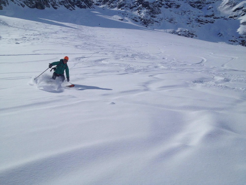 Sch&uuml;sserkar (Rinne 45&deg;) Richtung Hochgehrenspitze (2251 m)