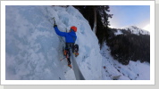 01/2019: Eisfallklettern im Eispark Osttirol