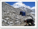 09/2014: Im vorgeschobenen Basislager (5700 m) / Cho Oyu Expedition (8201 m)