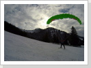 02/2017: Snowkiting mit Speedrider-Schirm am Hochgrat