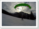 02/2017: Snowkiting mit Speedrider-Schirm am Hochgrat